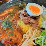 SPICY CURRY 魯珈 - ■ろかプレート[限定 ホタテの薬膳カレー]