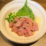 お酒と縁 香帆 - 塩水レバ刺