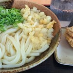 桃山亭 - かけうどん(並)、鳥天