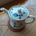 遊の丘 - 食事半ば位に提供される蕎麦湯(R5.4.22撮影)