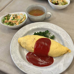 洋食工房 陶花 - オムライスランチ トマトケチャップ