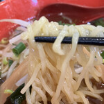 中華料理 食べ福 - 麺は中細ストレート。及第点。