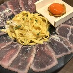 イタフレ酒場 シェアシェア - うにくパスタ カルボナーラ風