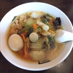 煮干らー麺 カネショウ - 五目らー麺（1100円）