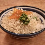 魚津屋 - ちりめん花山椒ご飯・塩こうじ玉子