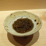 鮨 安吉 - もづく、ここで次のお客さんが来て、写真はここまでです。