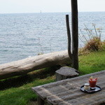 工房とったん - 2013.07 海沿い、最高のテラス席です！