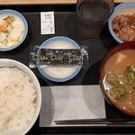 Matsuya - 豚汁朝定食（ミニ牛皿/ライス並盛）
