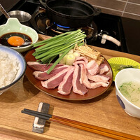 博多 鴨すき 鴨しゃぶ なかもぐろ - 鴨すき御膳