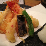 食彩酒房寛 - 魚介の天ぷら