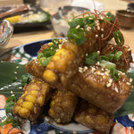 地下酒場 亜時戸 - とうもろこし揚げ　たれが美味しい