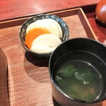 麟 - 肝吸いとお新香