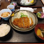 Okayama Shokudou - 梅おろし　とんかつ定食