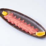 Wagyu black tongue sashimi