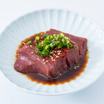 Wagyu beef heart sashimi