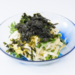 Chinese cabbage and garland chrysanthemum salad