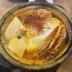 立呑みソルト - 渡り蟹の純豆腐チゲ550円