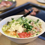 舞留土 - スタミナもんじゃ（大盛り）…600円＋100円