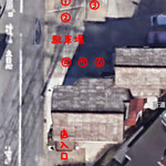 手打ち蕎麦 げん - 駐車場の位置（Googleマップ）