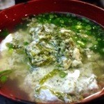大衆料理　川治 - 青のり味噌汁