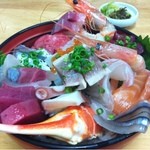 おかもと鮮魚店  - 海鮮丼っ‼(@￣ρ￣@)