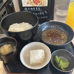 Tempura Kita Yoshi - 週末限定5食　肉天スペシャル定食　1,760円のご飯