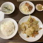 Haku Hou - 230419水　大阪　白鳳　回鍋肉定食980円