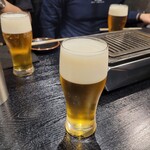 Hirooyakinikubouimboushoku - 生ビール