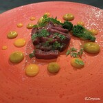 カーサ・デル・チーボ - レバ刺しとユッケを足して二で割ったようなひと皿