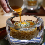 松川 - 氷の器で蕎麦