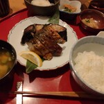 たき下 - 鯖と黒ムツ柚香焼き(1540円)