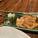 松庵 韓菜房 - タレ味噌二種盛り合わせ