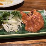 松庵 韓菜房 - タレ味噌二種盛り合わせ