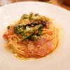 イタリアンダイニングDONA - 今週のパスタ　ベーコンとほうれん草のトマトソース　1,100円