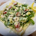 Lemson's CREPE - 料理写真:米粉のガレット アボカドシュリンプ 1,280円(内税)