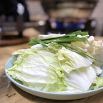 すき焼･鍋物 なべや - 鶏みんち鍋の野菜