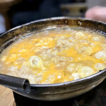 すき焼･鍋物 なべや - 雑炊ぐつぐつ風景