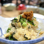 すき焼･鍋物 なべや - 自作鶏みんち鍋特製みそ味 雑炊