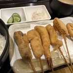 恵美須商店 - 串揚げ定食