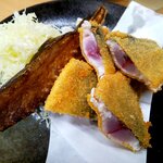 とんかつ & とり天 しげのや食堂 - 人生最高のアジフライ定食：1090円