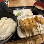 恵美須商店 - 串揚げ定食