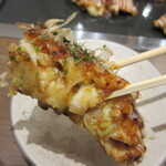 Okonomiyaki Ishin - 具沢山でふっくらの【スペシャルデラックスいしん焼き】♪