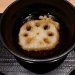 天ぷらとワイン 小島 - れんこん天