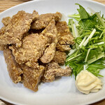 かつぎや - 私の大好物はこのおつまみ排骨　担々麺に浮かべてももちろん美味しいですけどマヨネーズで食べるのも美味しいんです