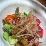 艪 - 酢の物（いくら・蛸・まぐろ・子持ち昆布・じゅんさい・ひめきゅうり）