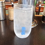 さかさ「青島」の文字入りグラス　7/28/2013