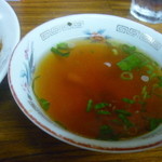 Yataiya - 焼豚玉子めしに付いてくるスープ