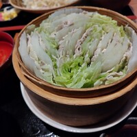 豚しゃぶ せいろ蒸し 豚匠 なんば邸 - せいろ蒸し定食1,300円
