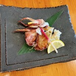 活魚料理一徳 - 刺身の後の塩焼き