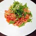 TEKE - ツナと水菜のトマトソーススパゲッティ